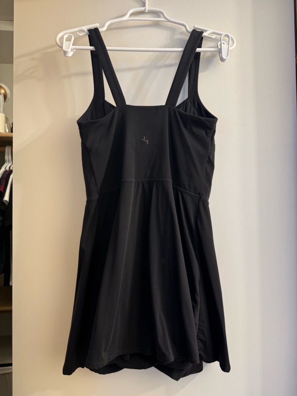 JoyLab Black Mini Skort Dress with Side Slit - Picture 4 of 8